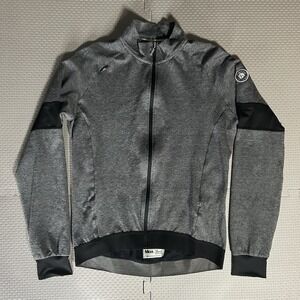 Nalini Pro Gara Moa Sport Grey Full Zip Cycling Jersey Mens Large Made In Italy